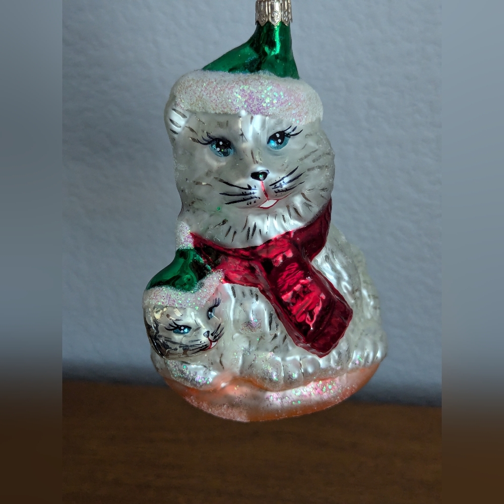 Christopher Radko “Snow Kitties” Christmas ornament